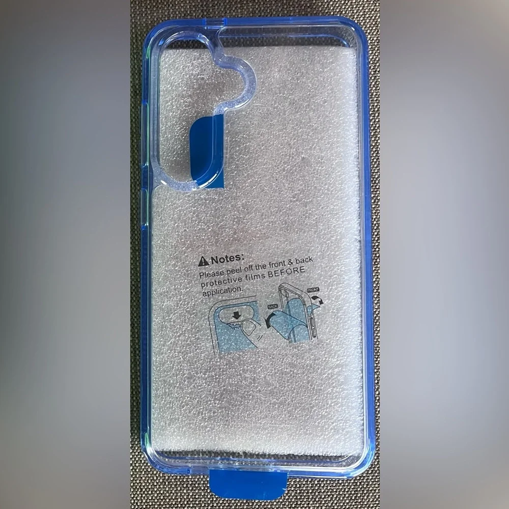 New Acrylic Clear Blue Phone Case for Samsung Galaxy S24